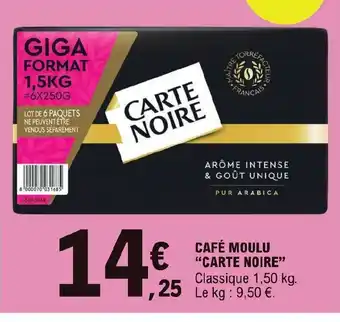 E.Leclerc CAFÉ MOULU CARTE NOIRE offre