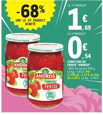 E.Leclerc CONFITURE DE FRAISE "ANDROS offre