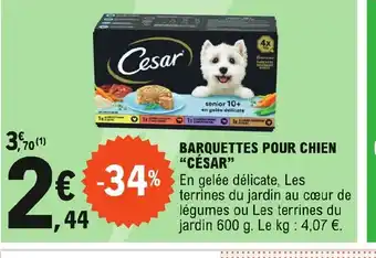 E.Leclerc BARQUETTES POUR CHIEN "CÉSAR" offre