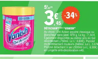 E.Leclerc DÉTACHANT VANISH offre