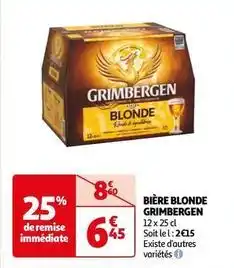 Auchan Grimbergen - bière blonde offre