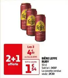 Auchan Leffe - bière ruby offre