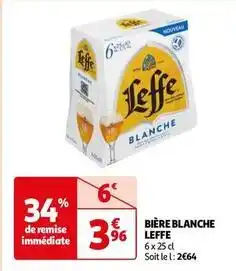 Auchan Leffe - biere blanche offre