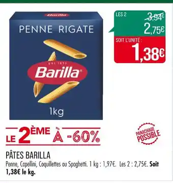 Match BARILLA PÂTES offre