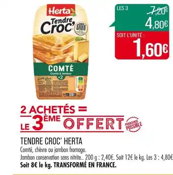 Match HERTA TENDRE CROC’ offre