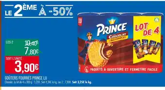 Match LU GOÛTERS FOURRÉS PRINCE offre