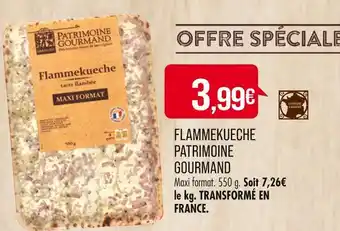 Match PATRIMOINE GOURMAND FLAMMEKUECHE offre