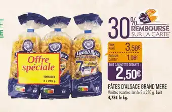 Match GRAND’MERE PÂTES D’ALSACE offre