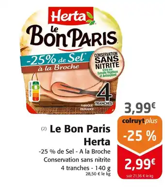 Colruyt Herta Le Bon Paris offre