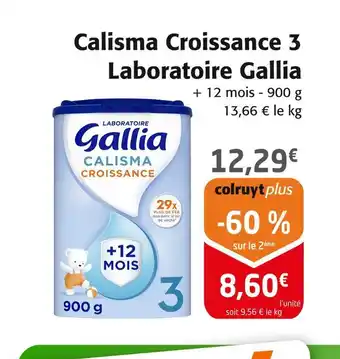 Colruyt Gallia Calisma Croissance 3 Laboratoire offre