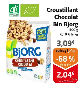 Colruyt Bjorg Croustillant Chocolat Bio offre