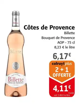 Colruyt Côtes de Provence offre