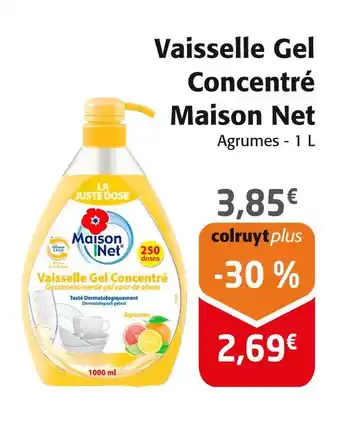 Colruyt Maison Net Vaisselle Gel Concentré offre