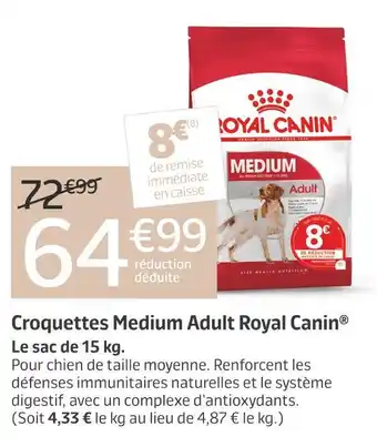 Jardiland Royal Canin Croquettes Medium Adult offre