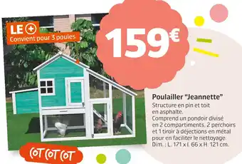 Jardiland Poulailler “Jeannette” offre