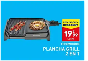 ALDI TECHWOOD PLANCHA GRILL 2 EN 1 offre