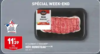 ALDI ST-CLÉMENT LE BOUCHER RÔTI RUMSTEAK offre