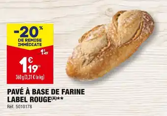 ALDI PAVÉ À BASE DE FARINE LABEL ROUGE offre