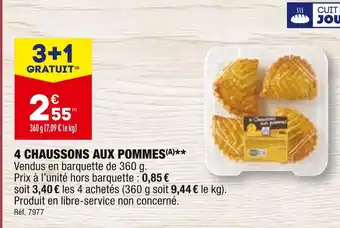 ALDI 4 CHAUSSONS AUX POMMES offre