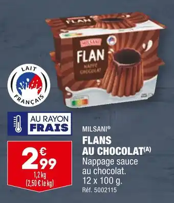 ALDI MILSANI FLANS AU CHOCOLAT offre