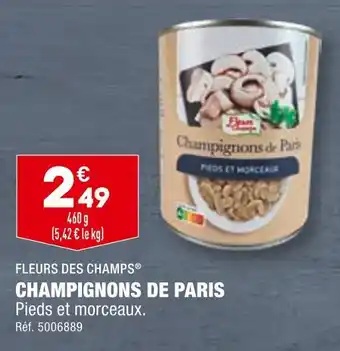 ALDI FLEURS DES CHAMPS CHAMPIGNONS DE PARIS offre