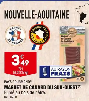 ALDI PAYS GOURMAND MAGRET DE CANARD DU SUD-OUEST offre