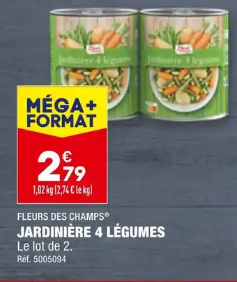 ALDI FLEURS DES CHAMPS JARDINIÈRE 4 LÉGUMES offre