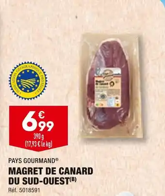 ALDI PAYS GOURMAND MAGRET DE CANARD DU SUD-OUEST offre