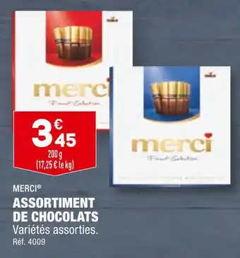 ALDI MERCI ASSORTIMENT DE CHOCOLATS offre