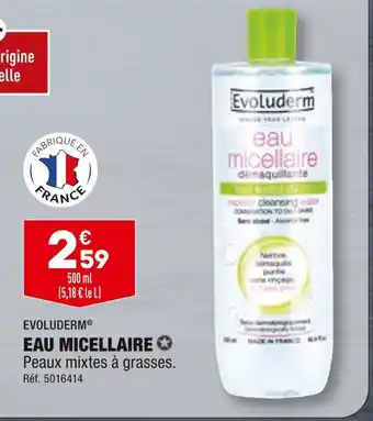 ALDI EVOLUDERM EAU MICELLAIRE offre