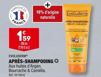 ALDI EVOLUDERM APRÈS-SHAMPOOING offre