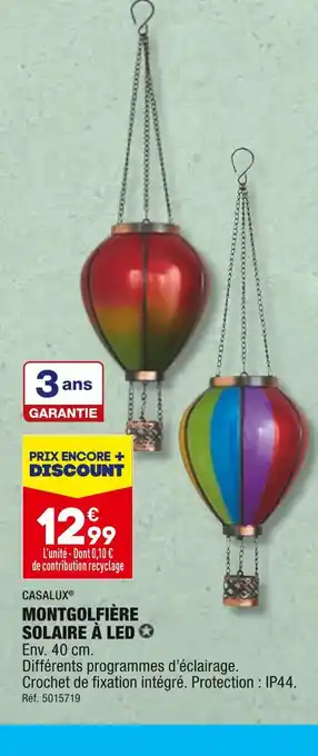 ALDI CASALUX MONTGOLFIÈRE SOLAIRE À LED offre