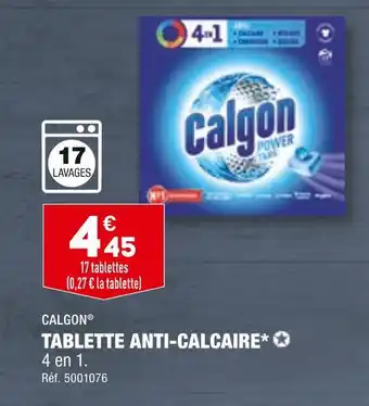 ALDI CALGON TABLETTE ANTI-CALCAIRE offre