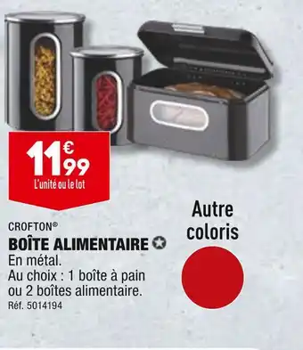 ALDI CROFTON BOÎTE ALIMENTAIRE offre