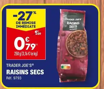 ALDI TRADER JOE’S RAISINS SECS offre