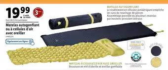 Lidl MATELAS AUTOGONFLANT ou à cellules d’air avec oreiller offre