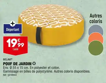 ALDI BELAVI POUF DE JARDIN offre