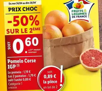 Lidl Pomelo Corse offre