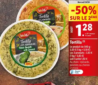 Lidl Sol&Mar Tortilla offre