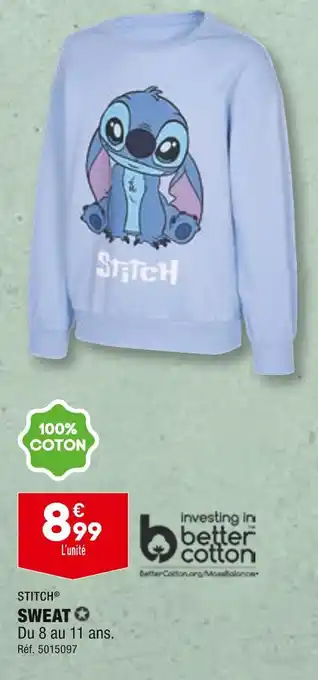 ALDI STITCH SWEAT offre