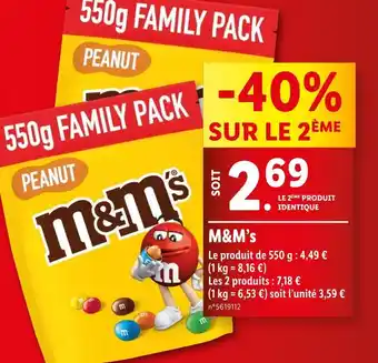 Lidl M&M’s offre