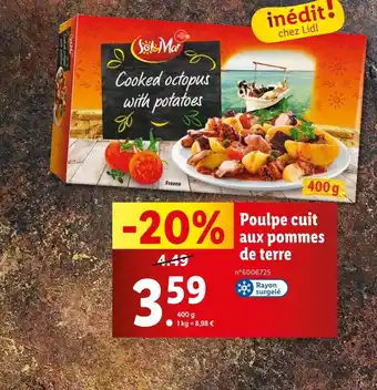 Lidl Lidl Poulpe cuit aux pommes de terre offre