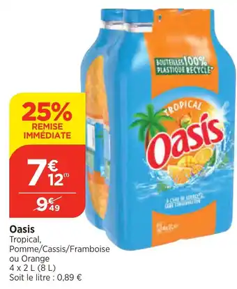 Bi1 Oasis Tropical, Pomme/Cassis/Framboise offre