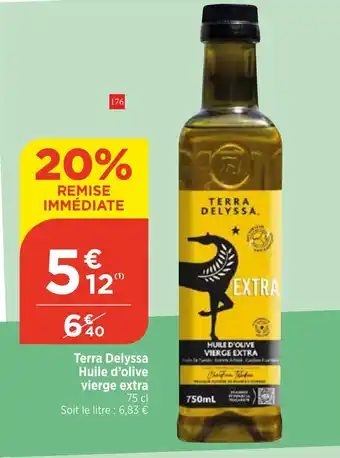 Bi1 Terra Delyssa Huile d'olive vierge extra 75 cl offre