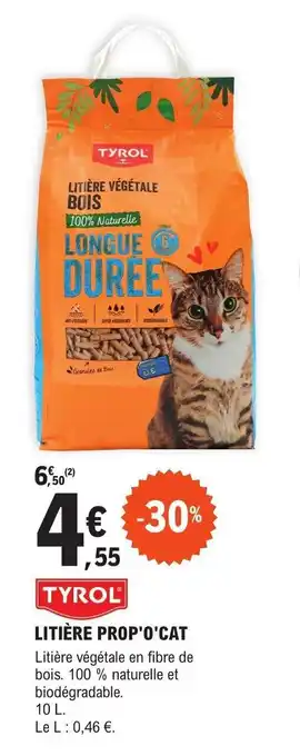 E.Leclerc Jardi LITIÈRE PROP'O'CAT offre