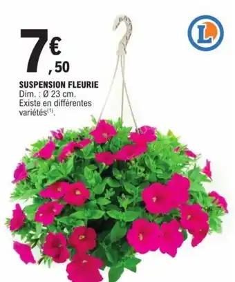 E.Leclerc SUSPENSION FLEURIE Dim.: 023 cm. Existe en différentes variétés (¹). offre