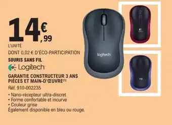 E.Leclerc SOURIS SANS FIL offre