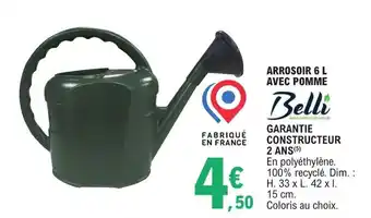 E.Leclerc ARROSOIR 6 L AVEC POMME offre