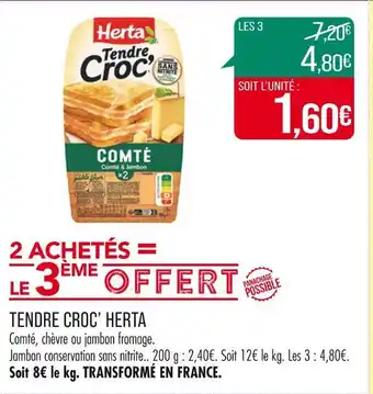 Match HERTA TENDRE CROC’ offre