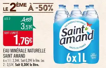 Match SAINT AMAND EAU MINÉRALE NATURELLE offre